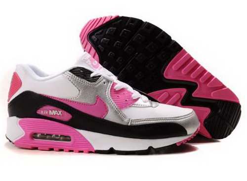 Nike Air Max 90 Womenss Shoes Wholesale White Black Red For Sale
